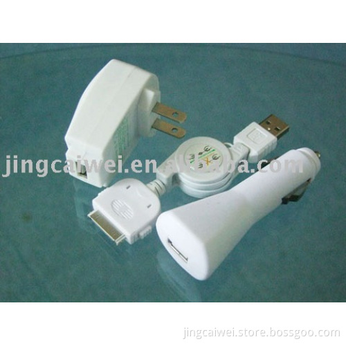 3in1 Car Charger for iPhone 3g